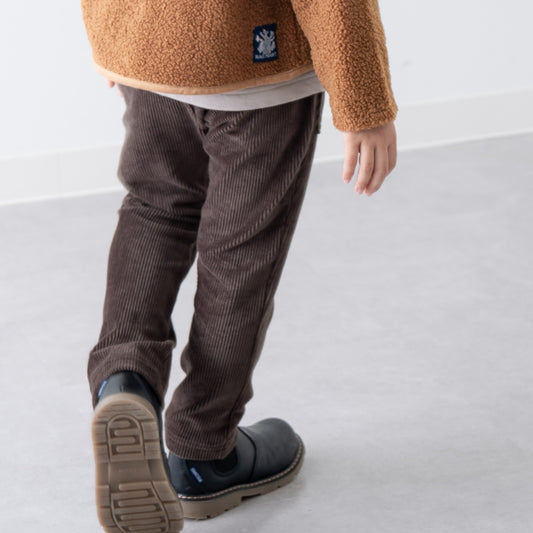ニットコールカラーパンツ　BROWN