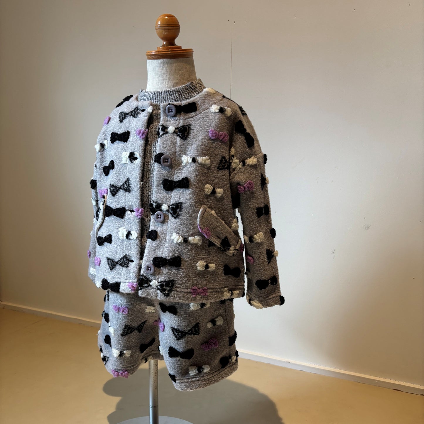 ボアフリースジャケット　GRAY