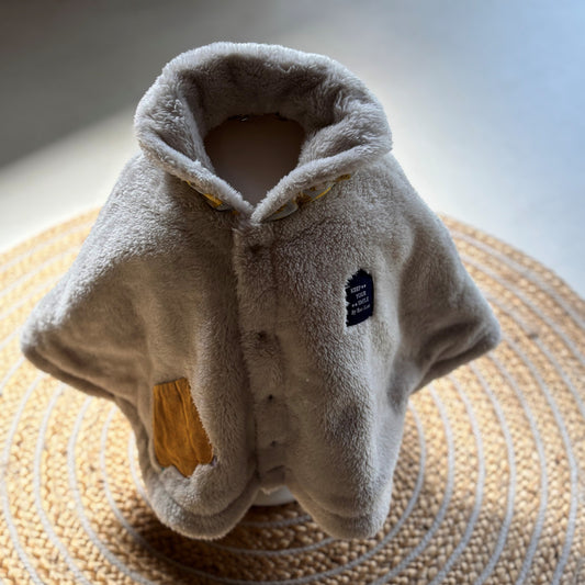 リバーシブルマント　【はりねずみ】　BEIGE