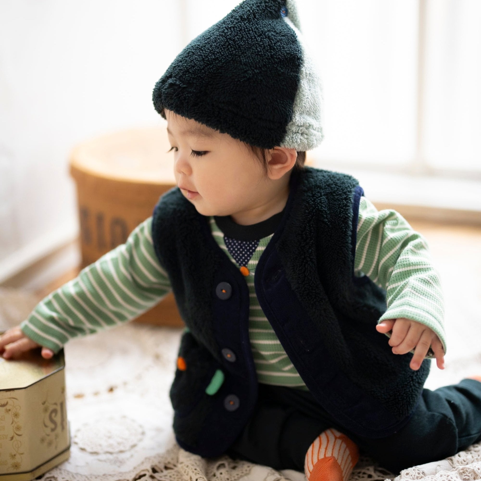 ロンハーマン Ron Herman Fox zip up vest ファーベスト Ron Herman