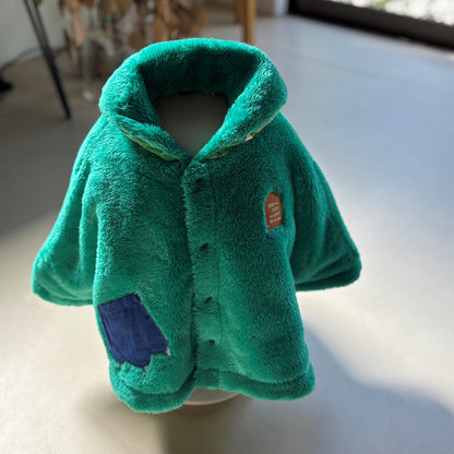 リバーシブルマント　【いぬ】　GREEN