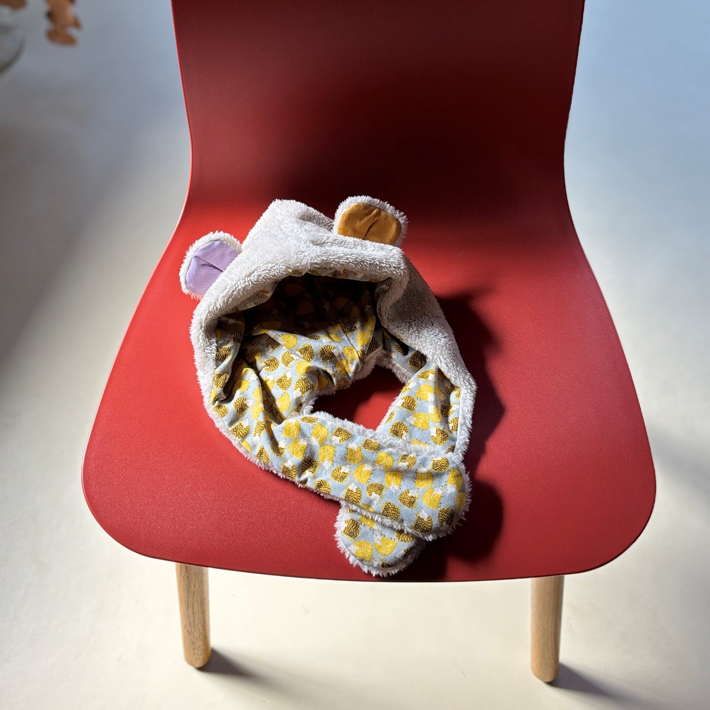 耳付きファー帽子　BEIGE