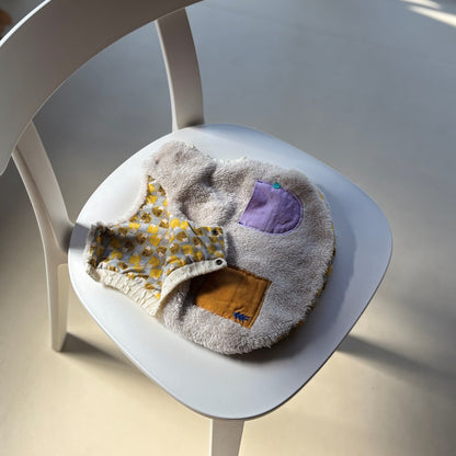 リバーシブルファーベルト　【はりねずみ】　BEIGE