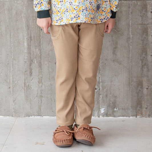 レースポケットストレッチパンツ　BEIGE