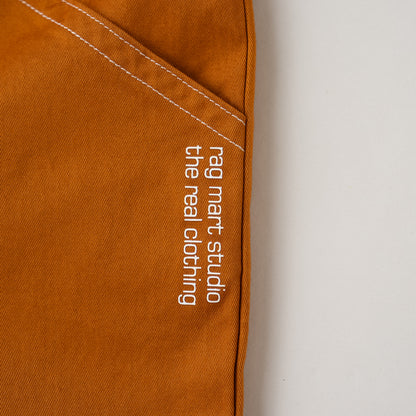 ストレッチカラーパンツ５分丈　BROWN