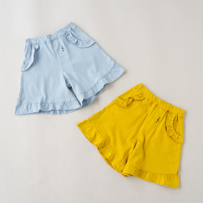 フリルショートパンツ　YELLOW