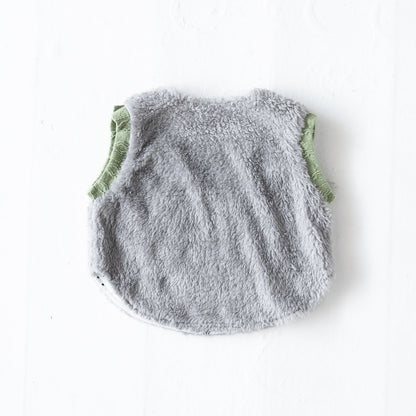 ファーエッグベスト（リバーシブル） GREY