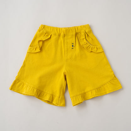 フリルショートパンツ　YELLOW