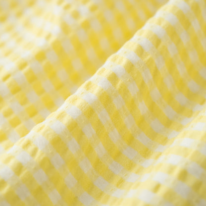ギンガムチェックリラックスパンツ　YELLOW