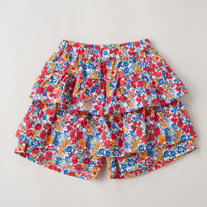 段フリルショートパンツ　PRINT