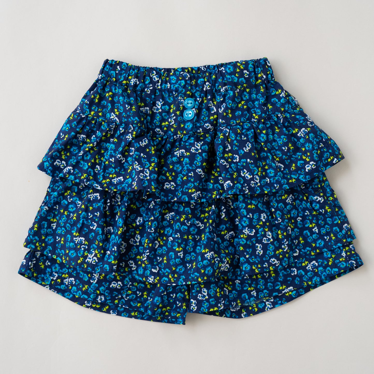 段フリルショートパンツ　NAVY