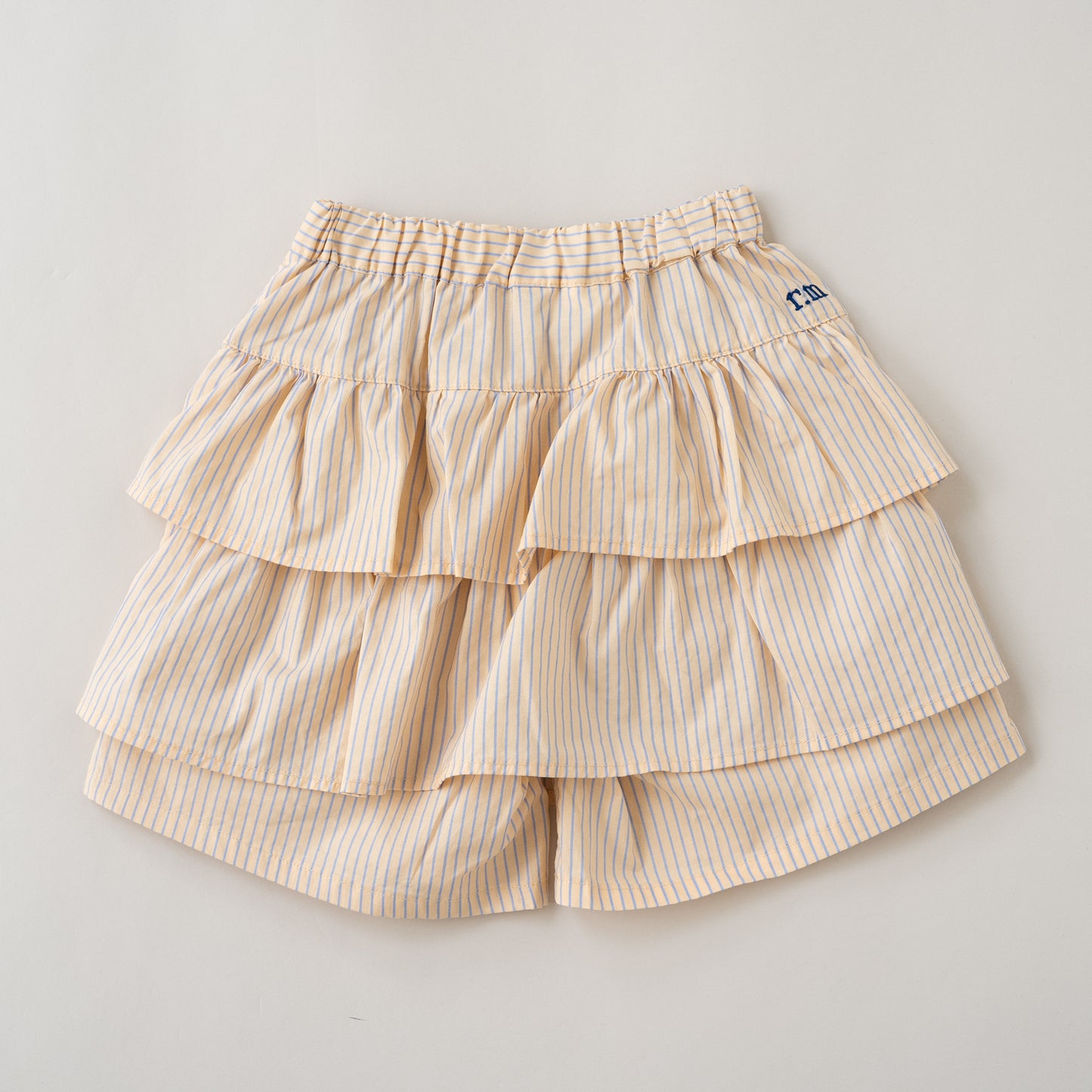 段フリルショートパンツ　STRIPE