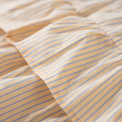 段フリルショートパンツ　STRIPE