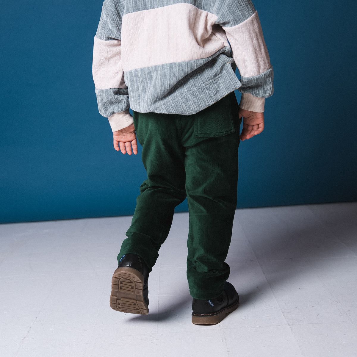 ニットコールパンツ　GREEN