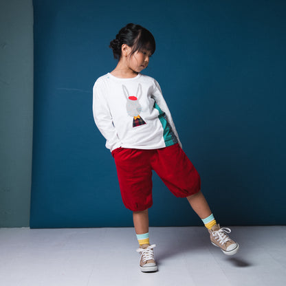 アニマルモチーフTシャツ【ウサギ】　OFF-WHITE