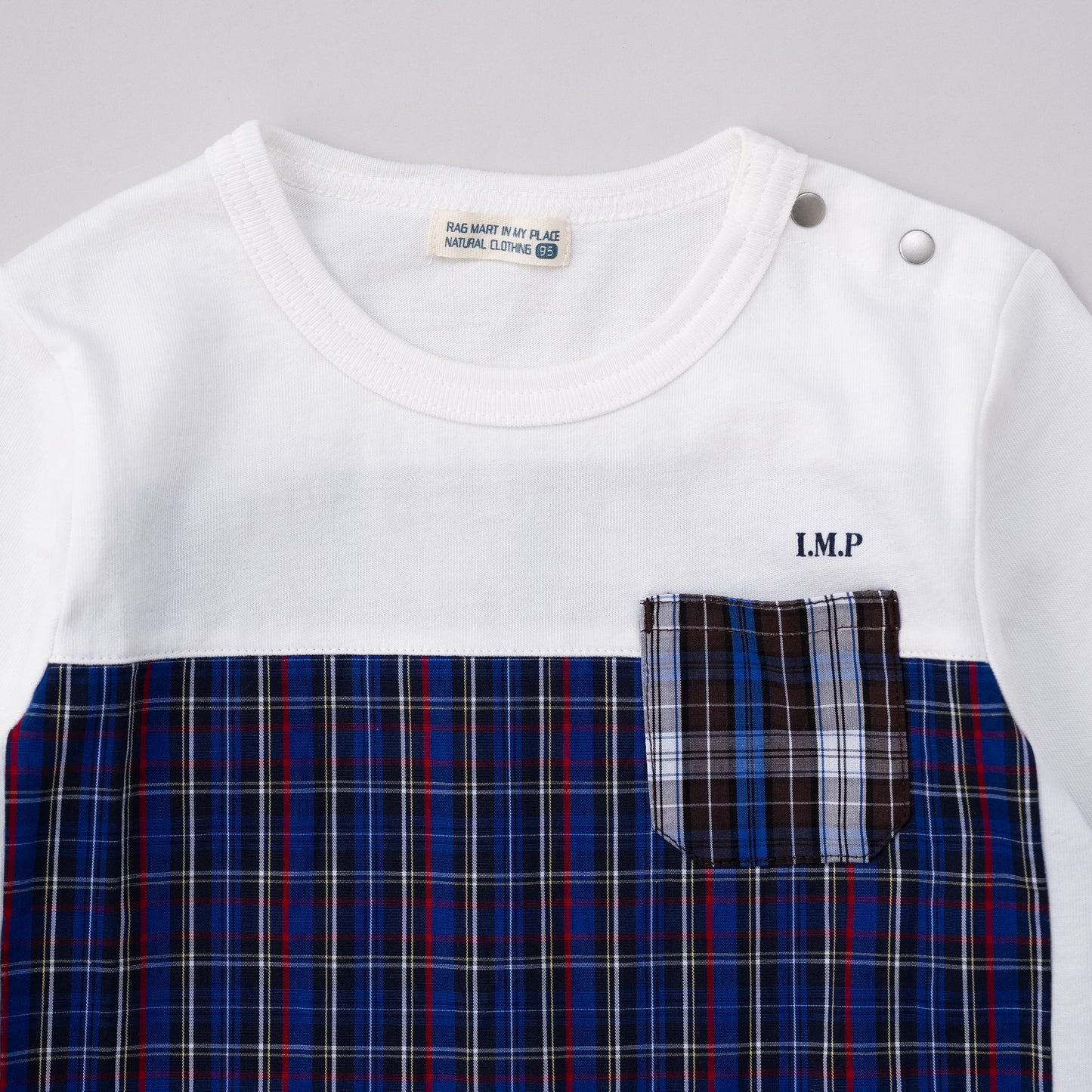 切り替えTシャツ　CHECK