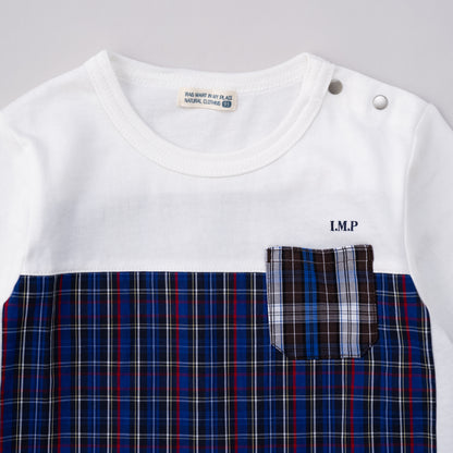 切り替えTシャツ　CHECK