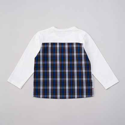 切り替えTシャツ　CHECK