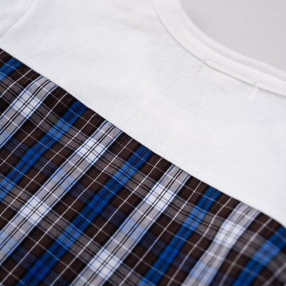 切り替えTシャツ　CHECK