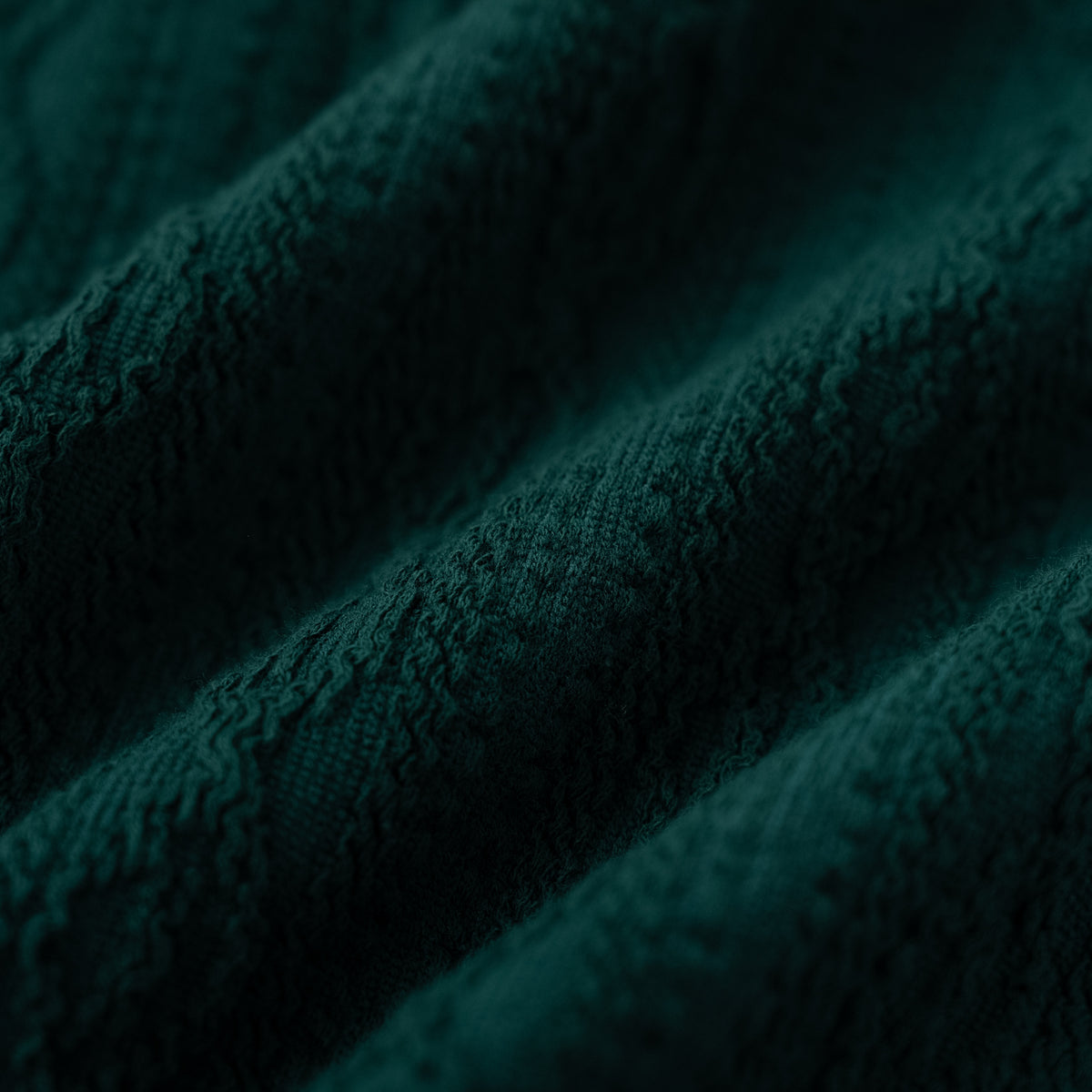 ケーブルニットハイネック　GREEN