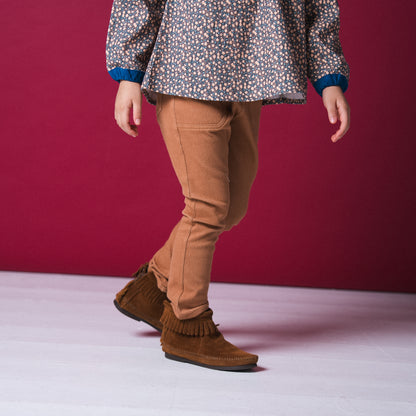 ニットデニムパンツ　BROWN