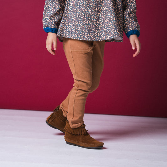 ニットデニムパンツ　BROWN