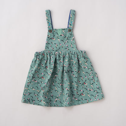 レトロ風ジャンパースカート　GREEN