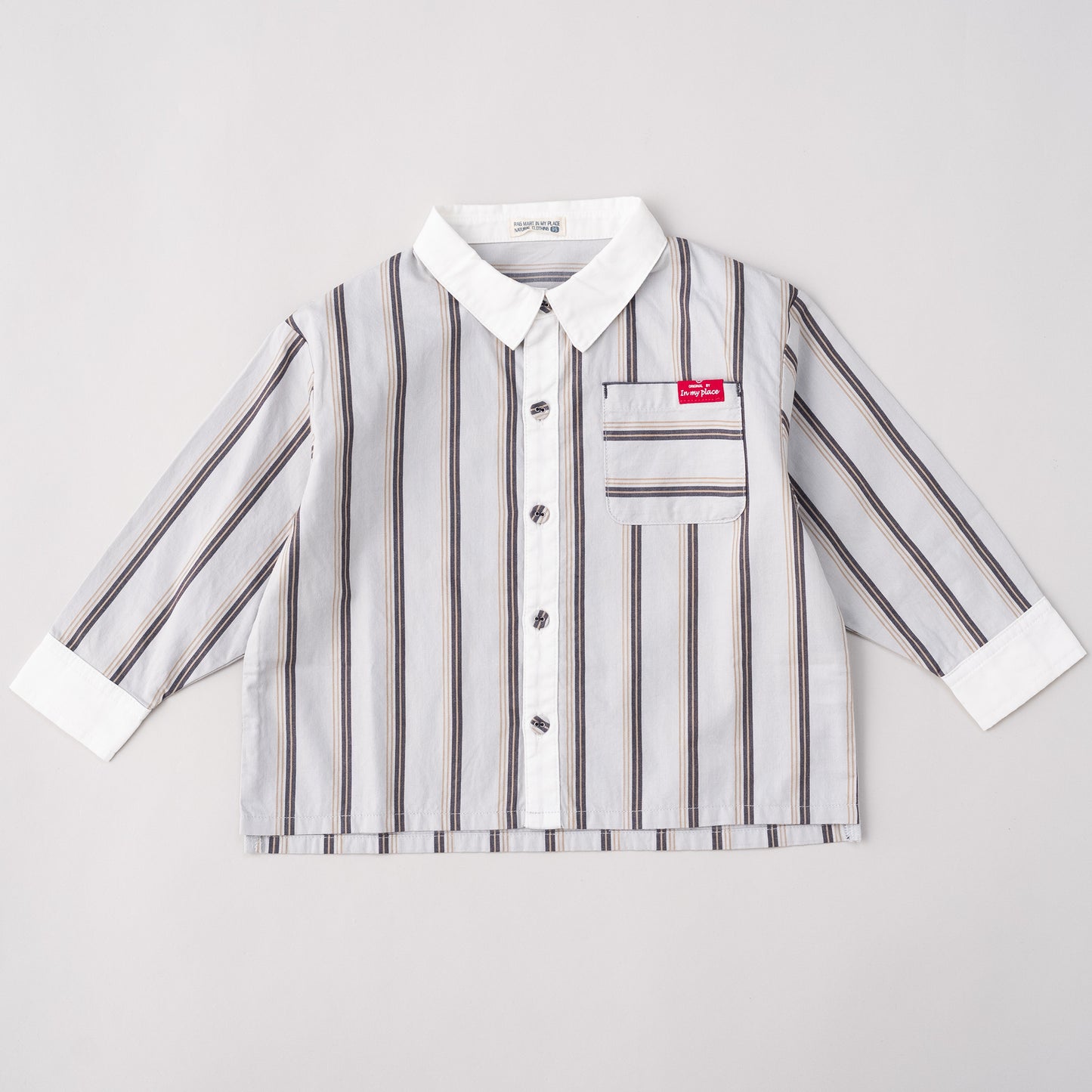 レギュラーカラーシャツ　STRIPE
