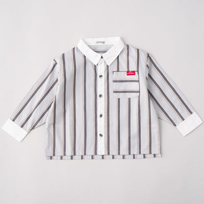 レギュラーカラーシャツ　STRIPE