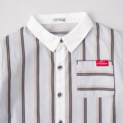 レギュラーカラーシャツ　STRIPE
