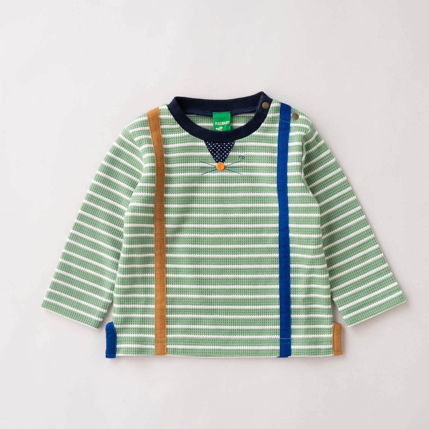 ボーダーTシャツ＆パンツセット　GREEN