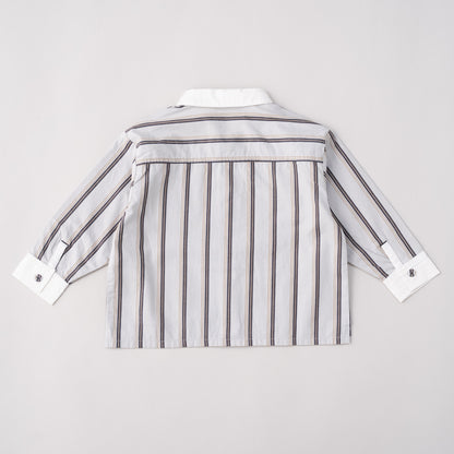レギュラーカラーシャツ　STRIPE