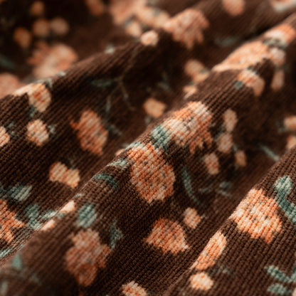 レトロ風ジャンパースカート　BROWN
