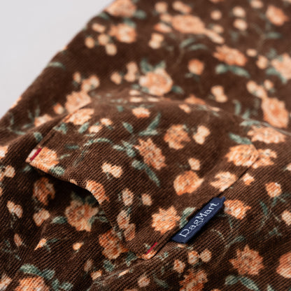 レトロ風ジャンパースカート　BROWN