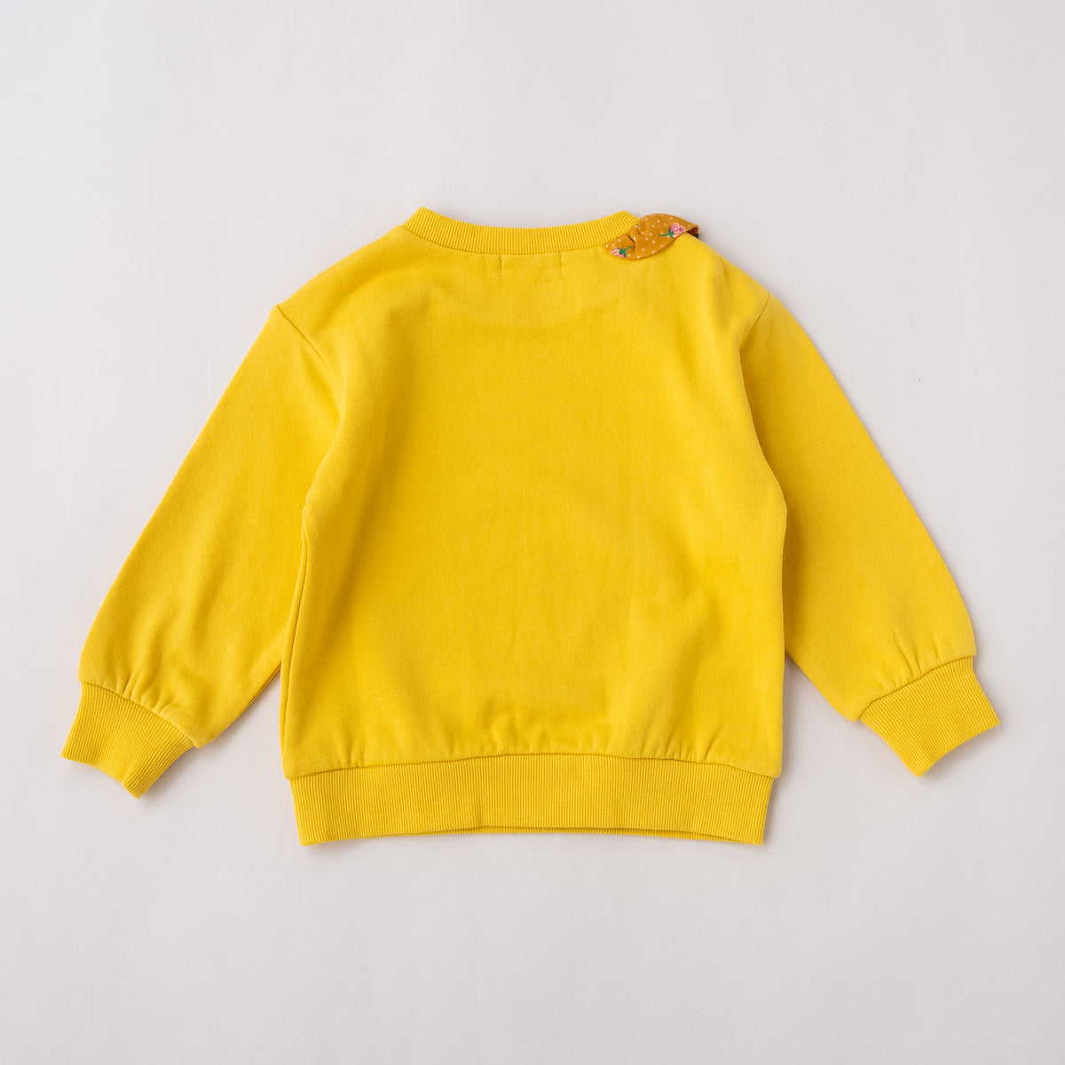 プリントモチーフトレーナー【リンゴ】　YELLOW