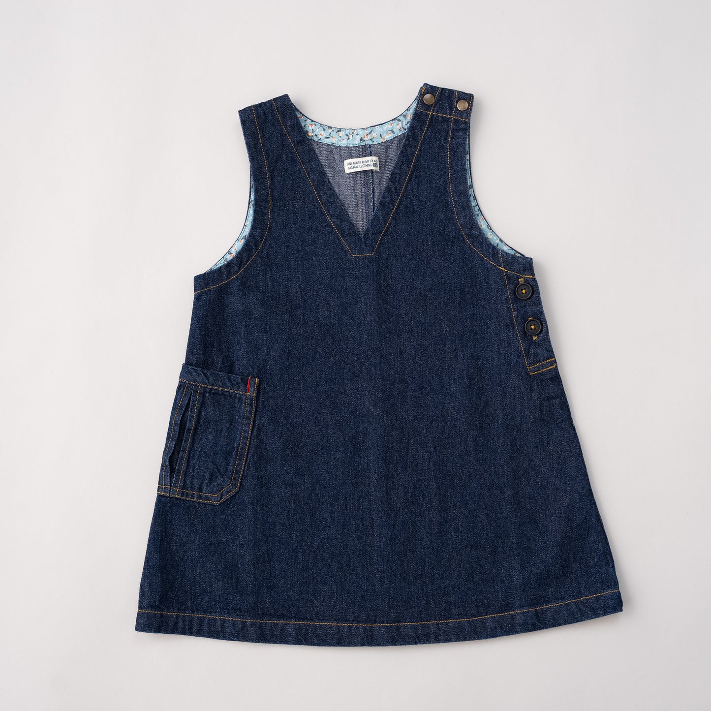 デニムジャンパースカート　NAVY