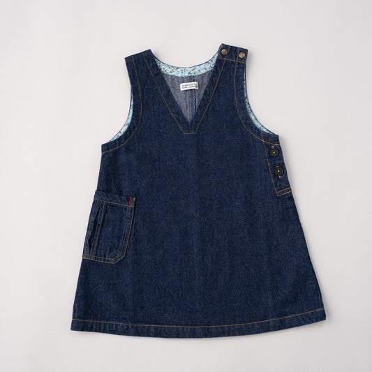 デニムジャンパースカート　NAVY