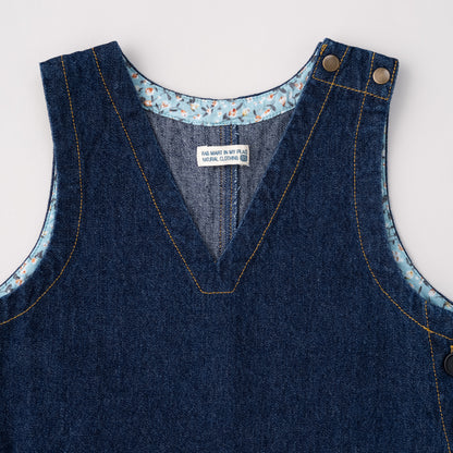 デニムジャンパースカート　NAVY