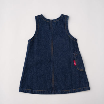 デニムジャンパースカート　NAVY