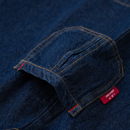 デニムジャンパースカート　NAVY