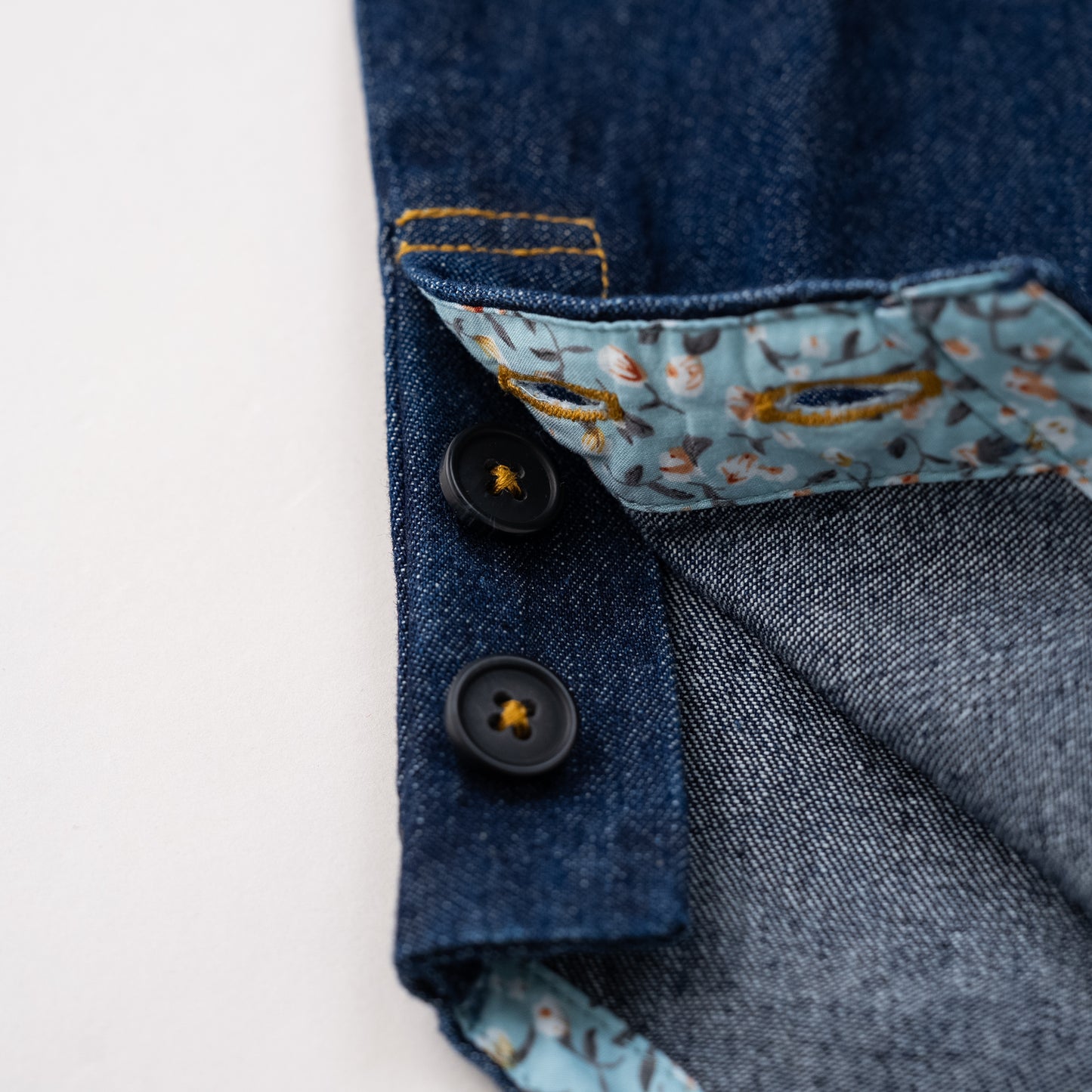 デニムジャンパースカート　NAVY