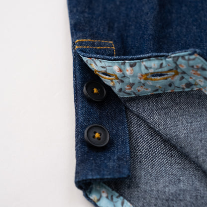デニムジャンパースカート　NAVY