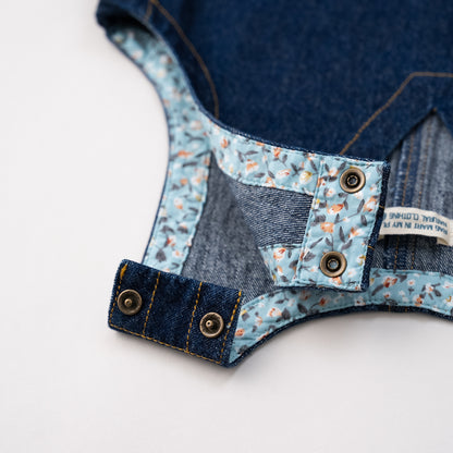 デニムジャンパースカート　NAVY