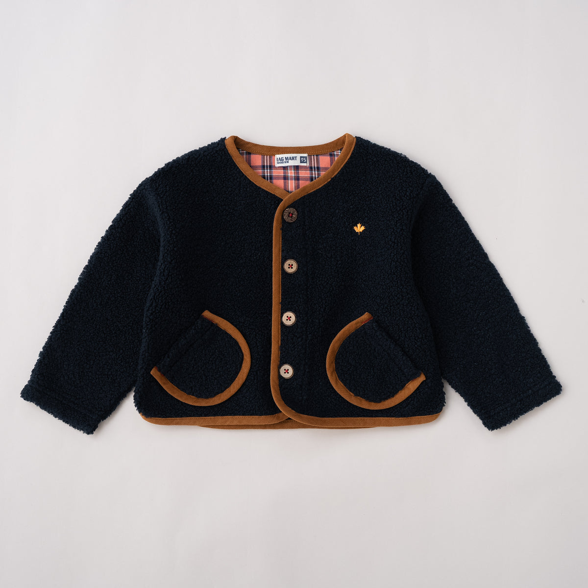 ボアカーディガン　NAVY