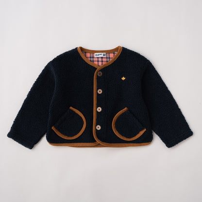 ボアカーディガン　NAVY