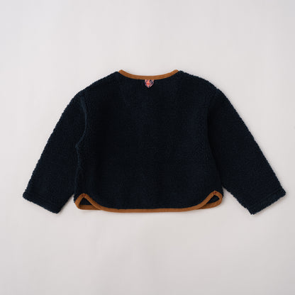 ボアカーディガン　NAVY