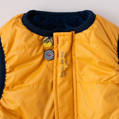 リバーシブルナイロンベスト　YELLOW