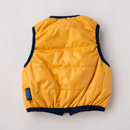 リバーシブルナイロンベスト　YELLOW