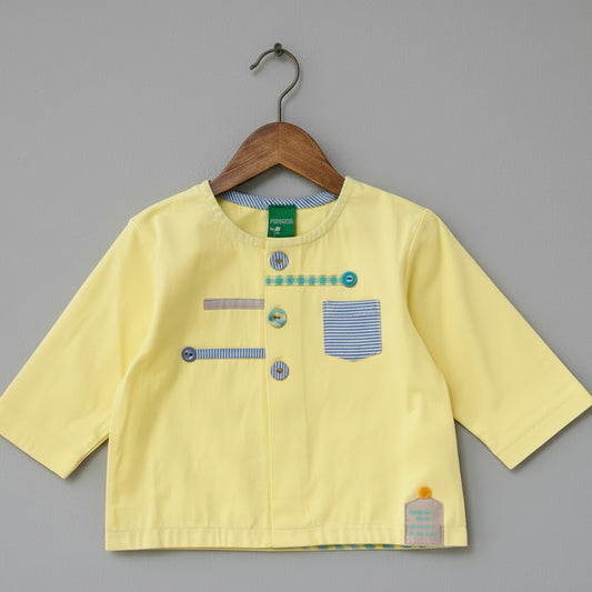 ベビーサマーカーディガン　YELLOW