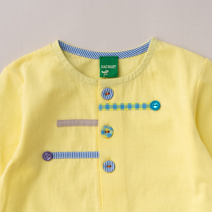 ベビーサマーカーディガン　YELLOW